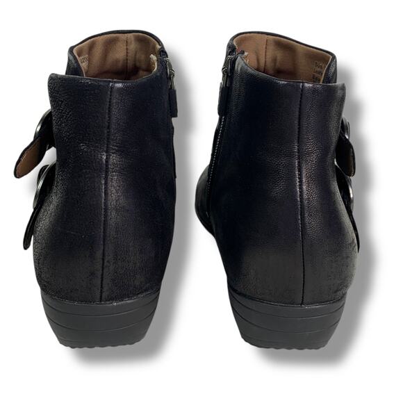 Dansko Ankle Bootie Faithe Black Burnished Leather Nubuck US Size 6.5 / 7 EU 37 - Picture 7 of 11
